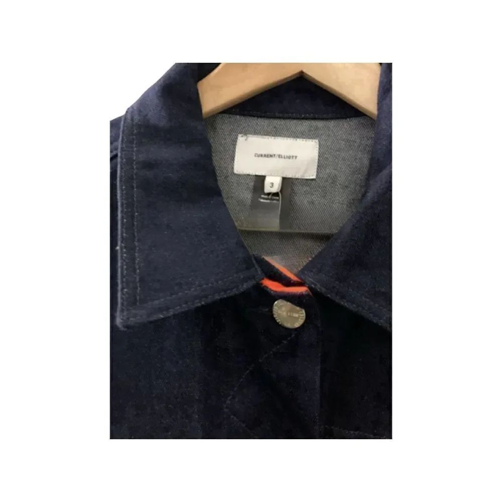 Current/ Elliott Collin Cropped Denim Jean Jacket - Picture 3 of 5